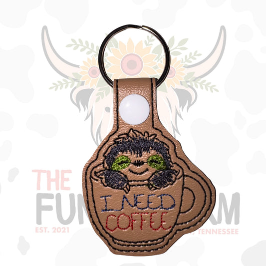 Need coffee Key Fob