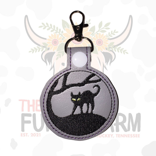Black Cat Key Fob