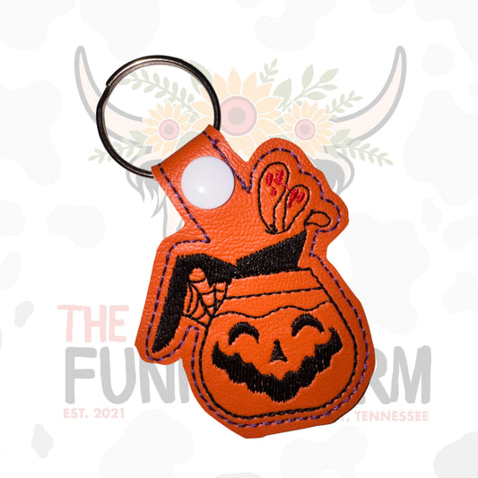 Pumpkin Pot Key Fob