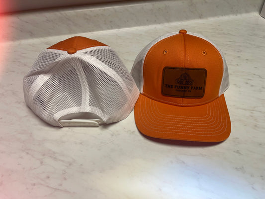Ball Cap- Orange & White